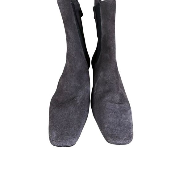 Reformation Roberta Brown Suede Ankle Boots Kitten Heel Size 6 Chelsea Style - Picture 7 of 12